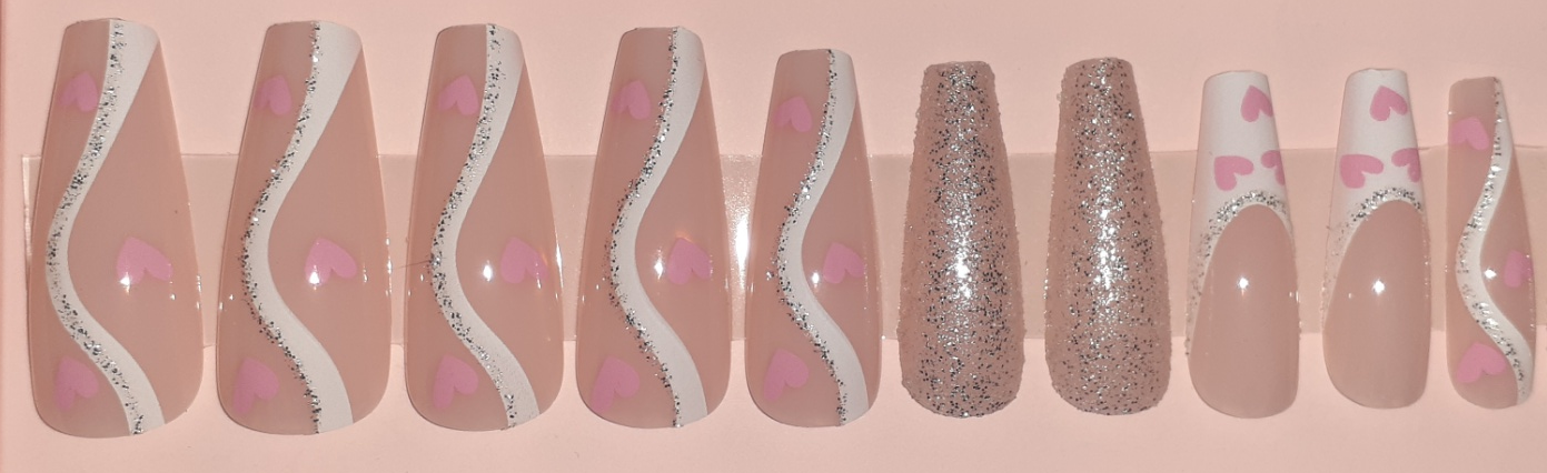 Nails- Heats & Glitter