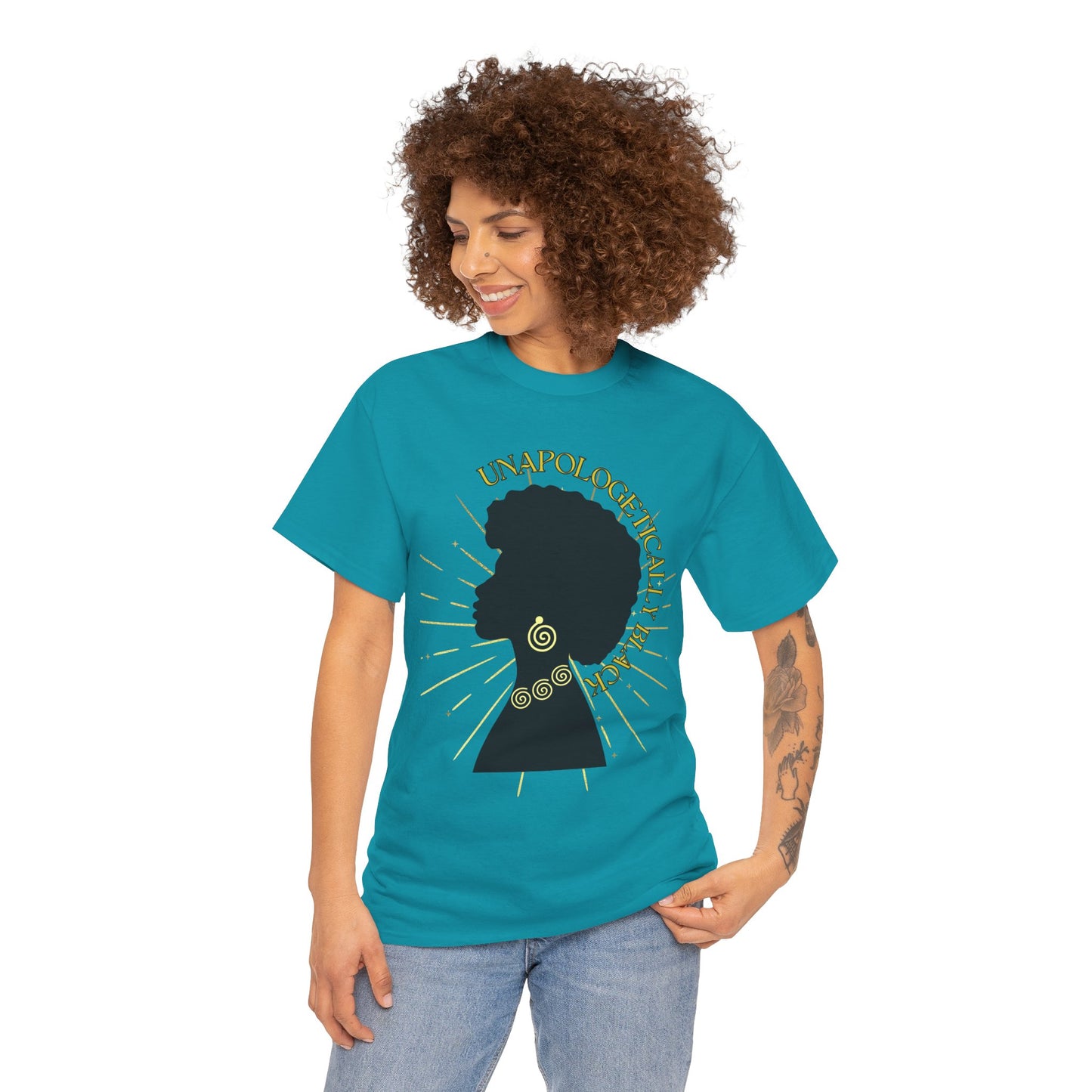 UNAPOLOGETICALLY BLACK-  Heavy Cotton Tee
