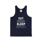 Eat Grind Sleep Repeat- Unisex Jersey Tank