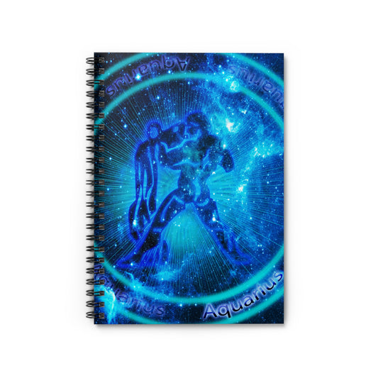 Aquarius- Spiral Notebook