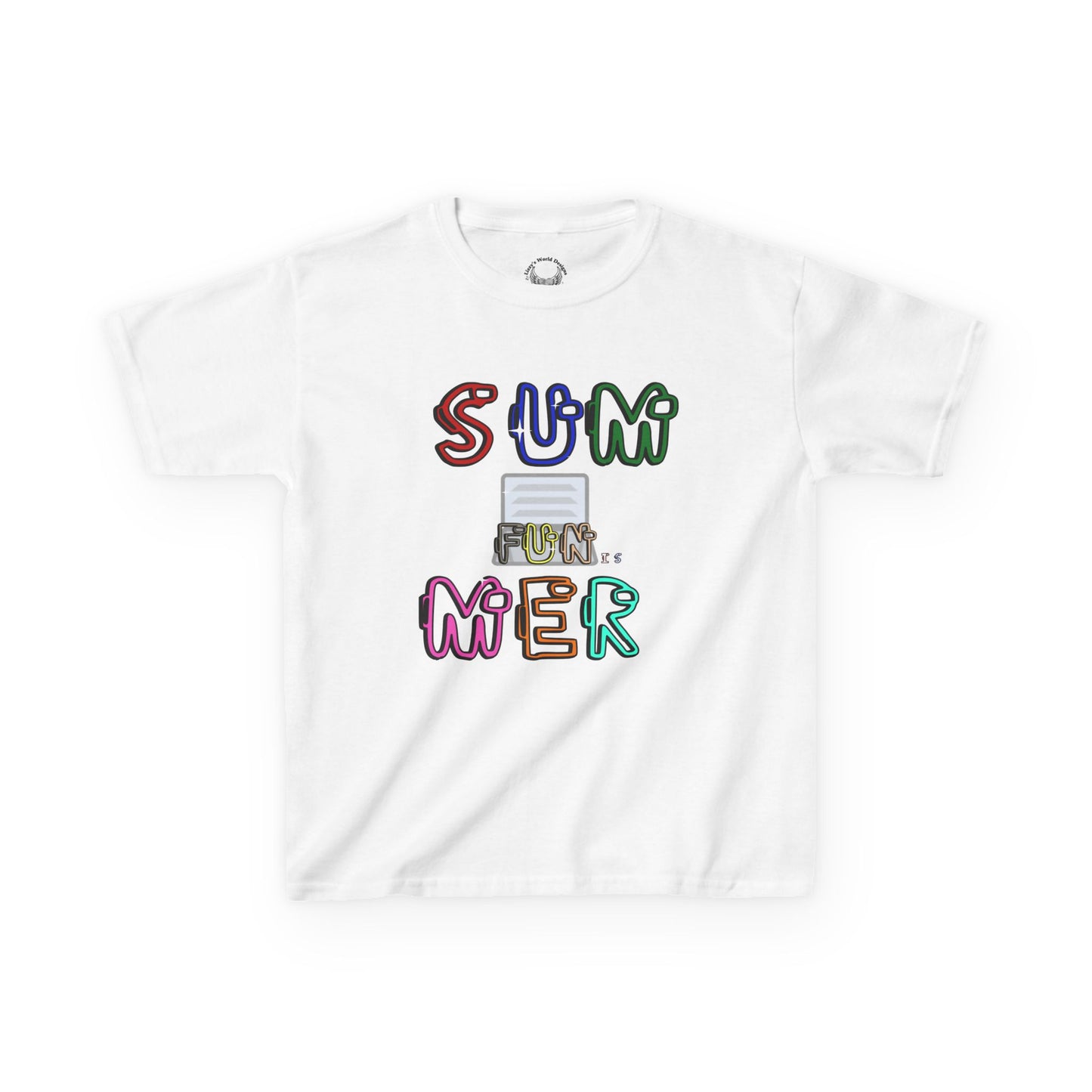 Summer Fun Is Among Us- Kids Heavy Cotton Tee