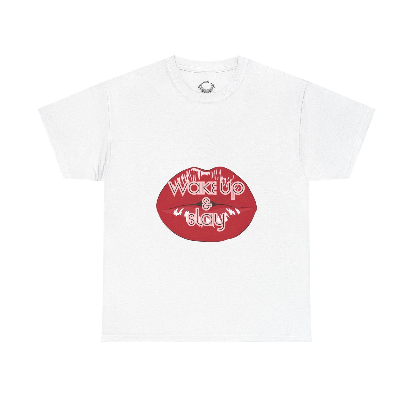 Wake Up & Slay- Heavy Cotton Tee