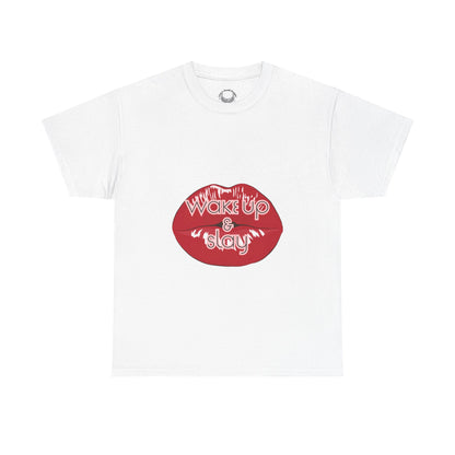 Wake Up & Slay- Heavy Cotton Tee