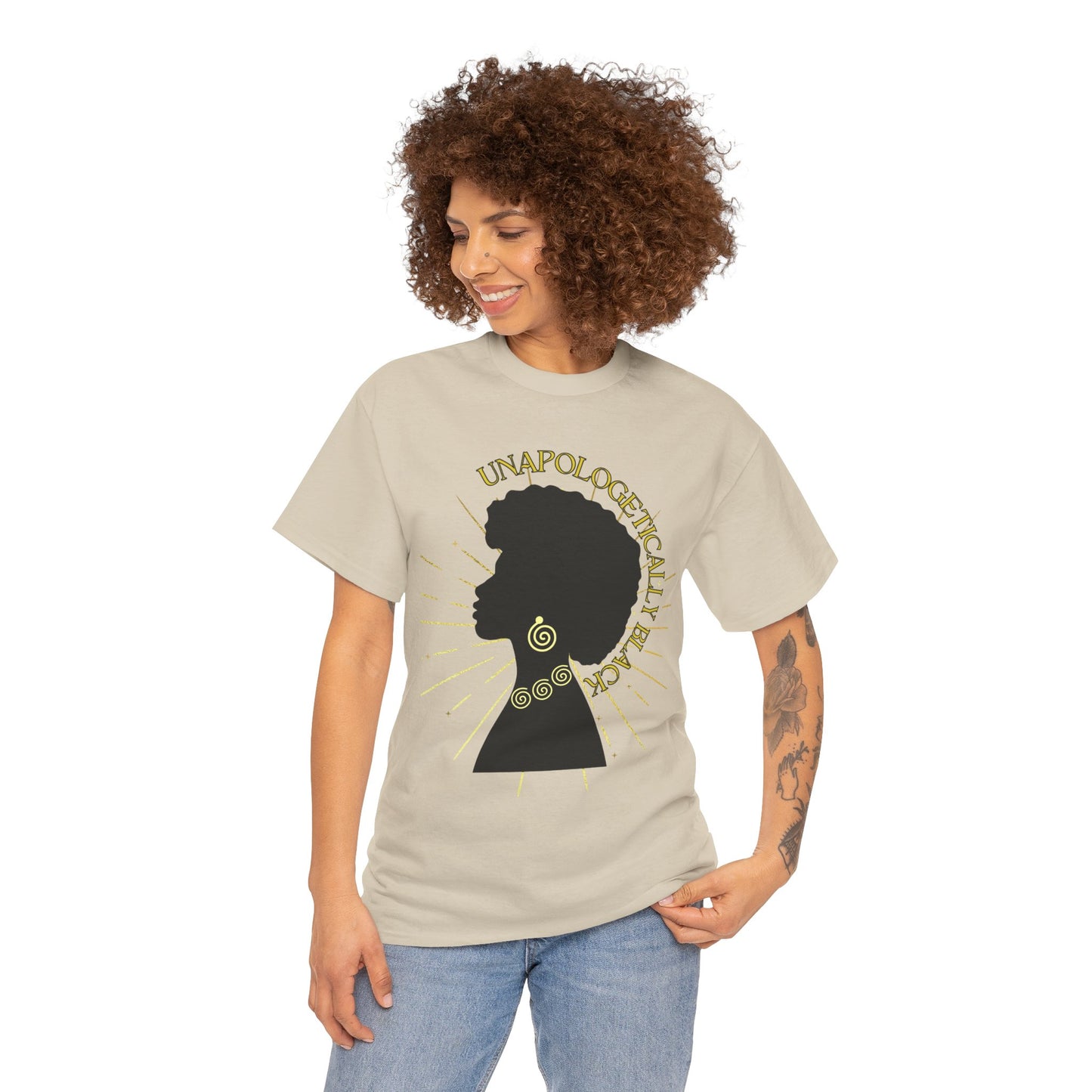 UNAPOLOGETICALLY BLACK-  Heavy Cotton Tee