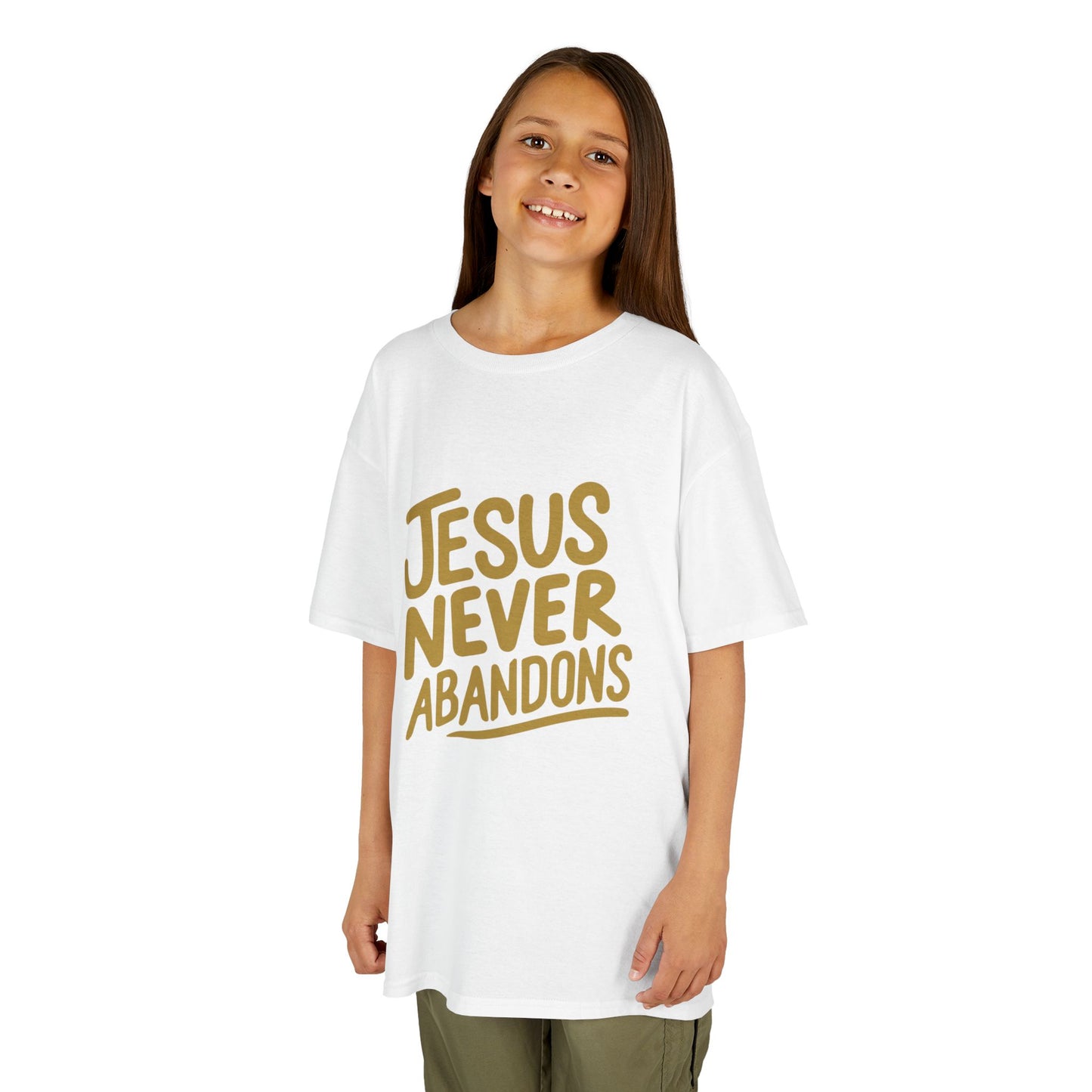 Jesus Never Abandons- Kids Tee