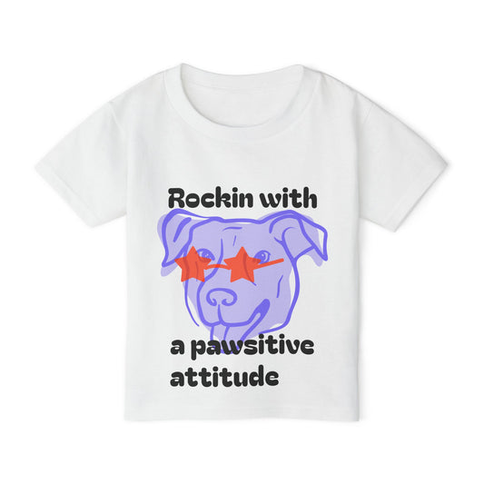 Pawsitive Attitude- Toddler T-shirt