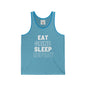 Eat Grind Sleep Repeat- Unisex Jersey Tank