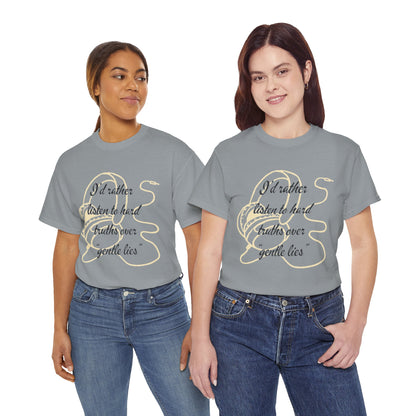 Truth Over Lies- Unisex Heavy Cotton Tee