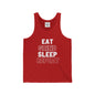 Eat Grind Sleep Repeat- Unisex Jersey Tank