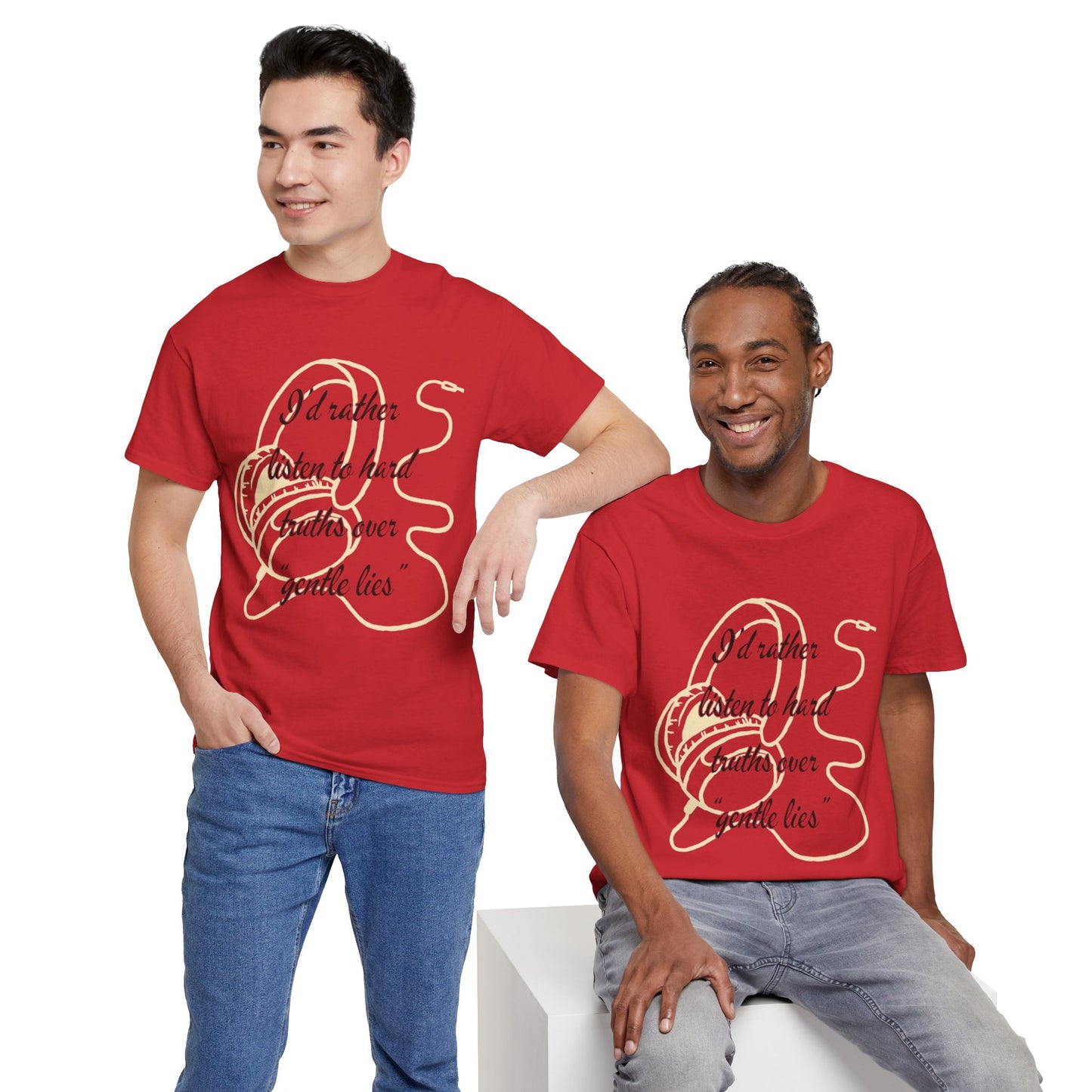 Truth Over Lies- Unisex Heavy Cotton Tee