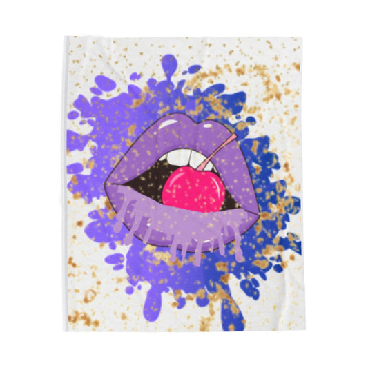 Lips Plush Blanket