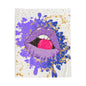 Lips Plush Blanket