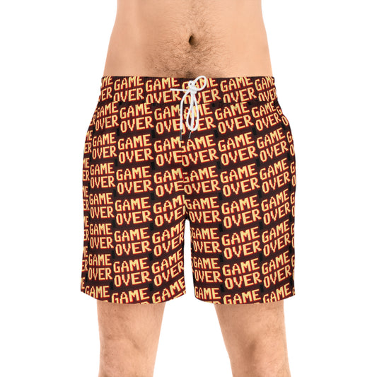 Game Over- Mid-Length Swim Shorts
