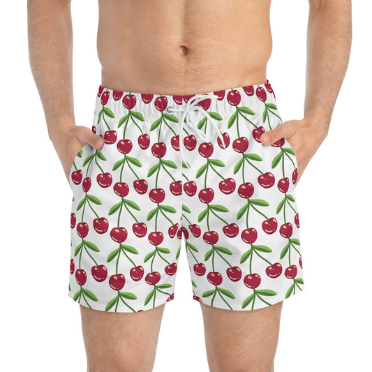 Cherry- Swim Trunks