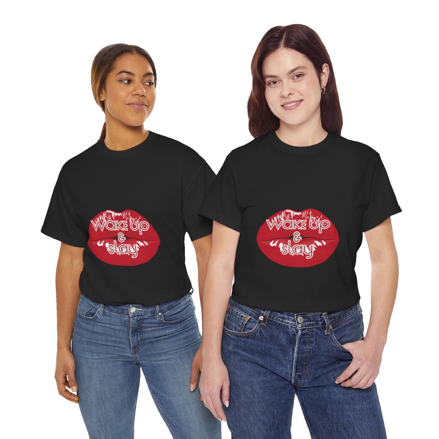 Wake Up & Slay- Heavy Cotton Tee