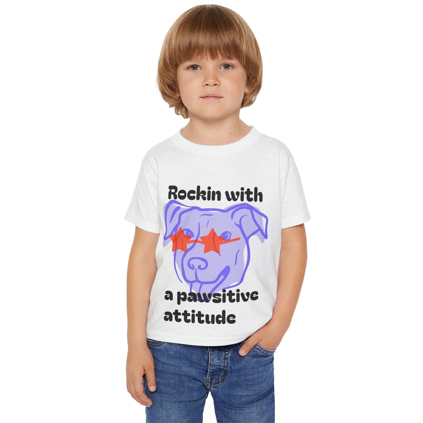Pawsitive Attitude- Toddler T-shirt
