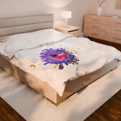 Lips Plush Blanket