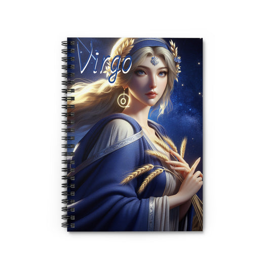 Virgo- Spiral Notebook