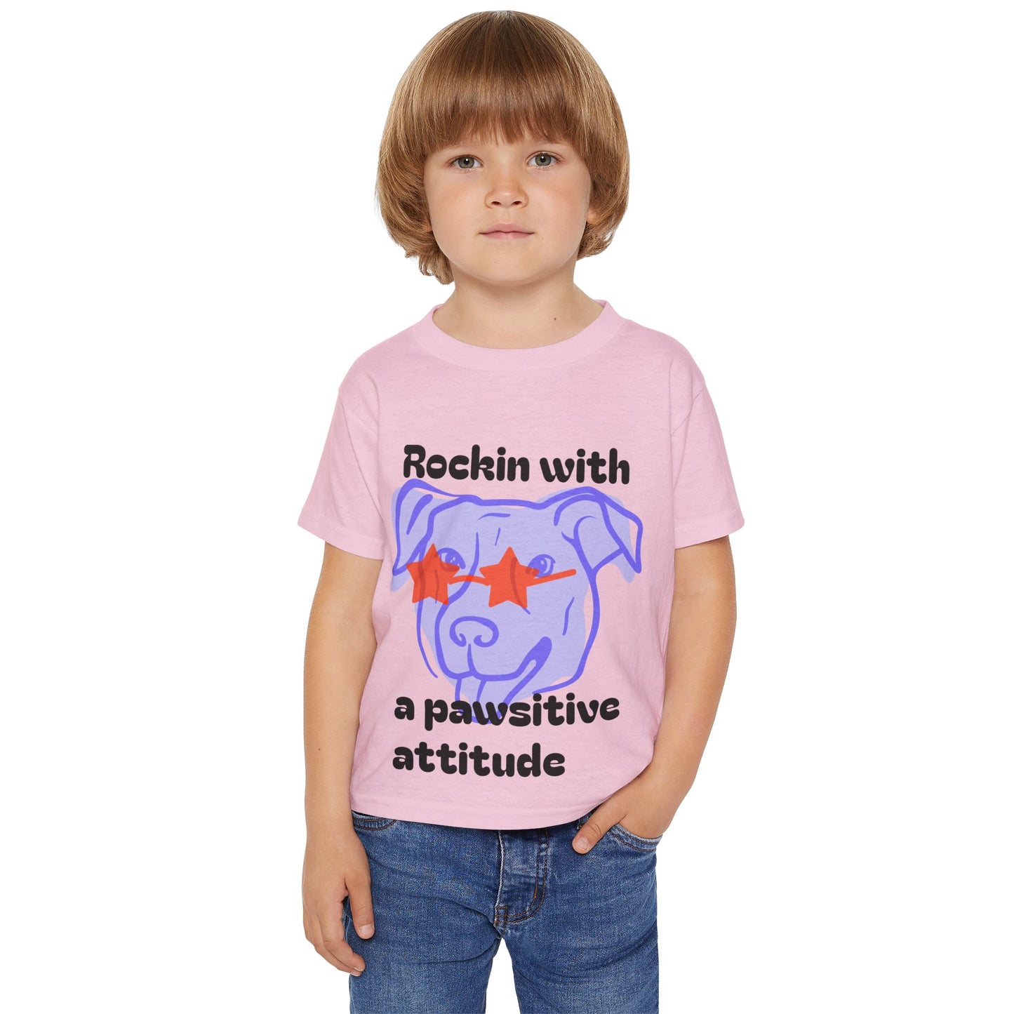 Pawsitive Attitude- Toddler T-shirt