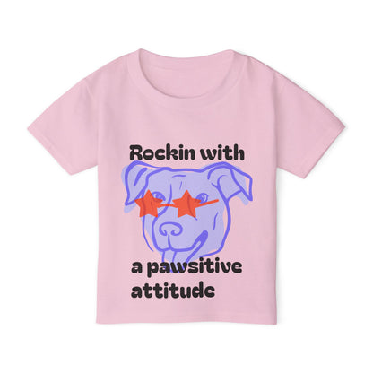 Pawsitive Attitude- Toddler T-shirt