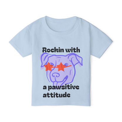 Pawsitive Attitude- Toddler T-shirt