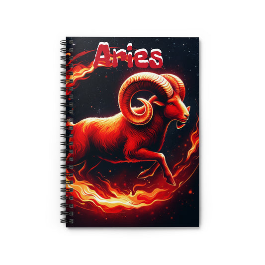 Aries- Spiral Notebook
