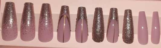 Nails- Golden Sparkle