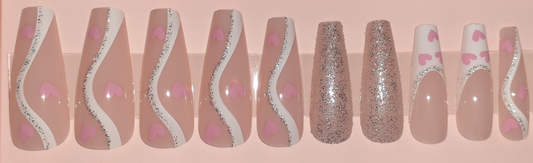 Nails- Heats & Glitter